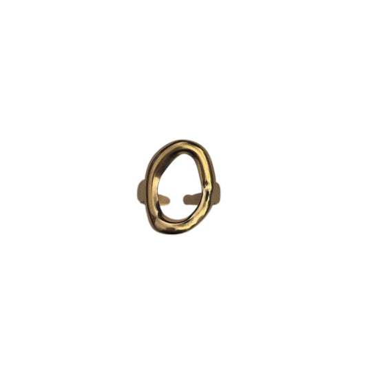 Aria Golden Geometric Ring