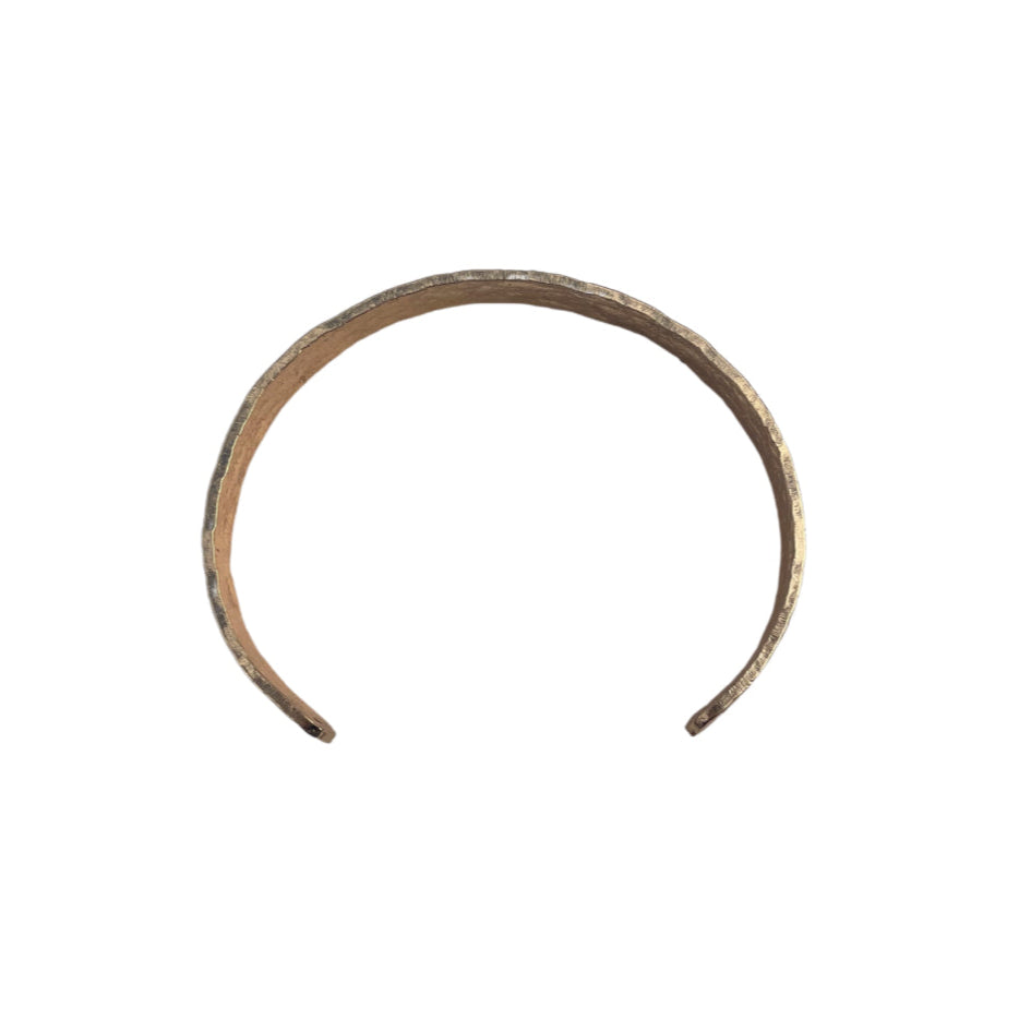 Ava Golden Solid Cuff Bracelet