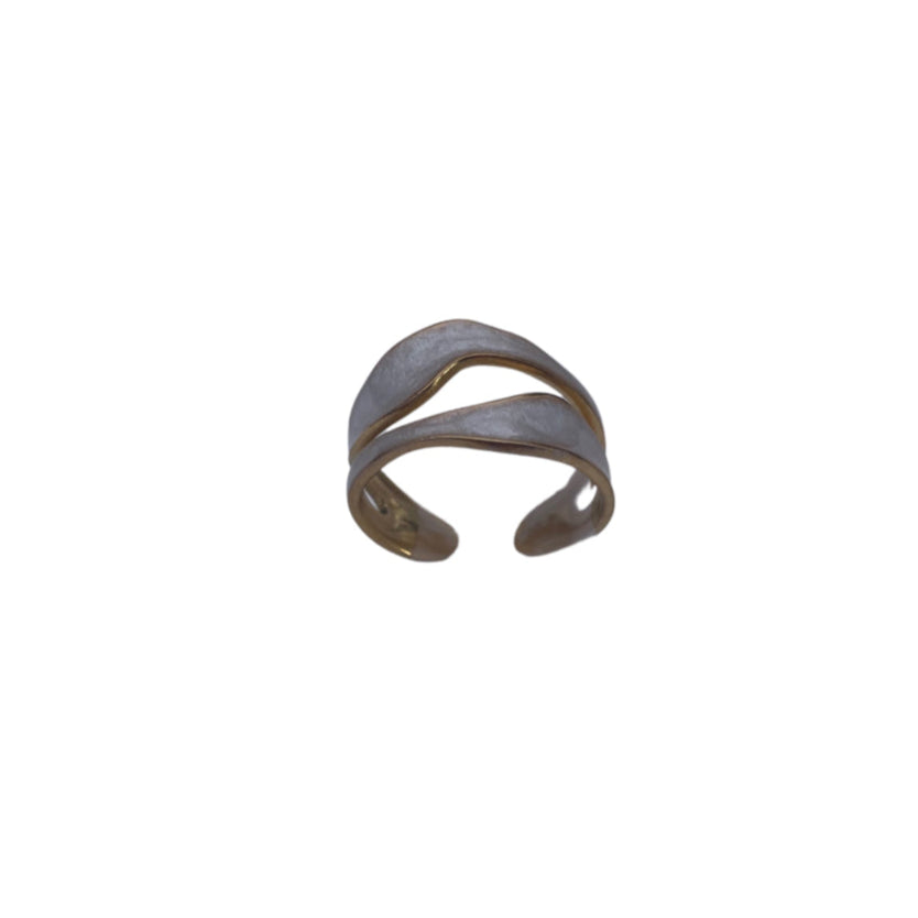 Marina Wavy Asymmetrical Ring